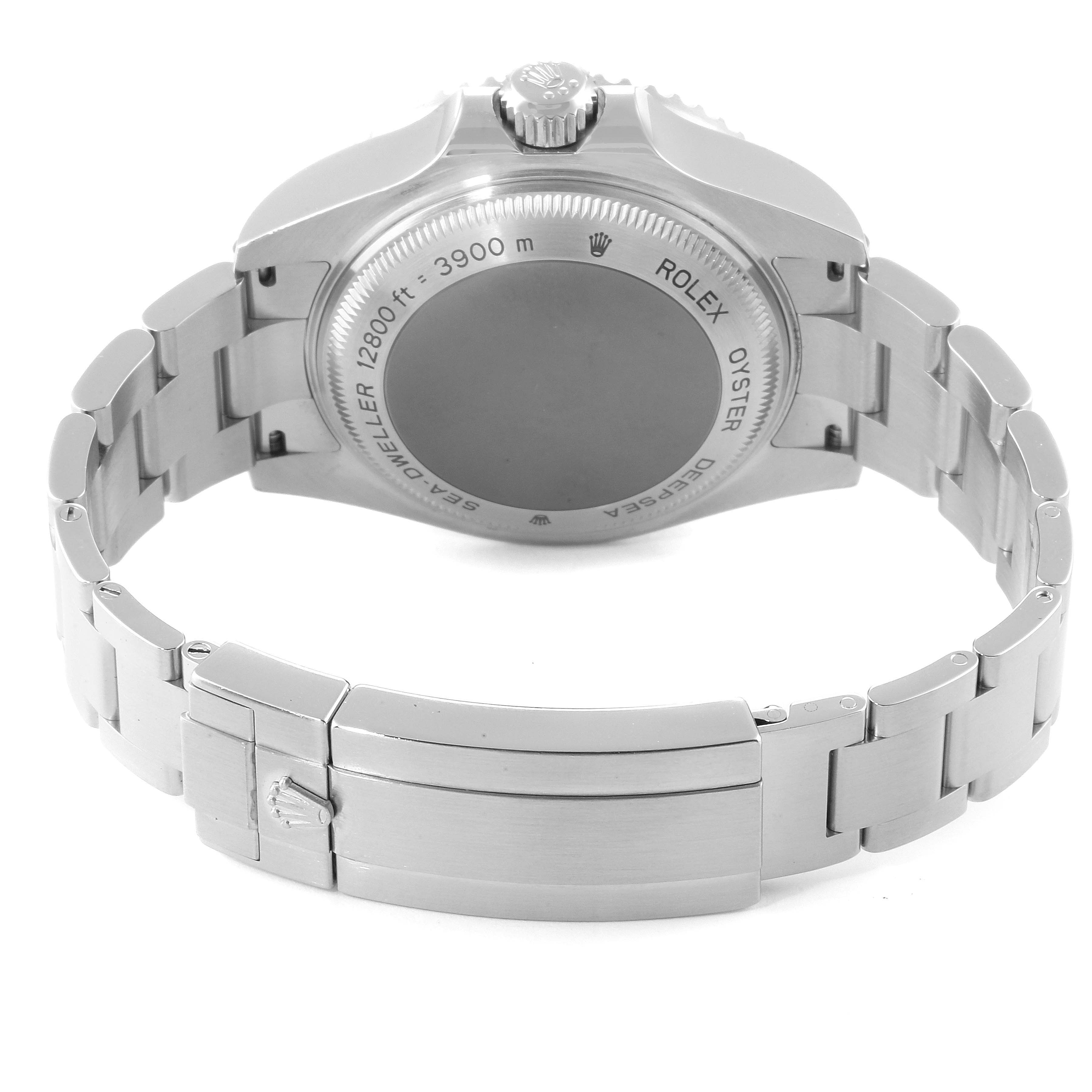 The image shows the back and bracelet of a Rolex Sea-Dweller 116660 Men's Stainless Steel Blue Dial 116660 Men's Stainless Steel Blue Dial watch from a rear angle.