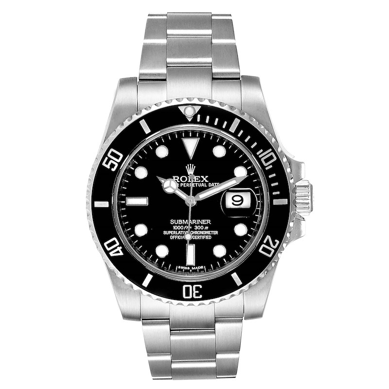 Rolex Submariner 40 Cerachrom Bezel Black Dial Watch 116610 Box Card  SwissWatchExpo