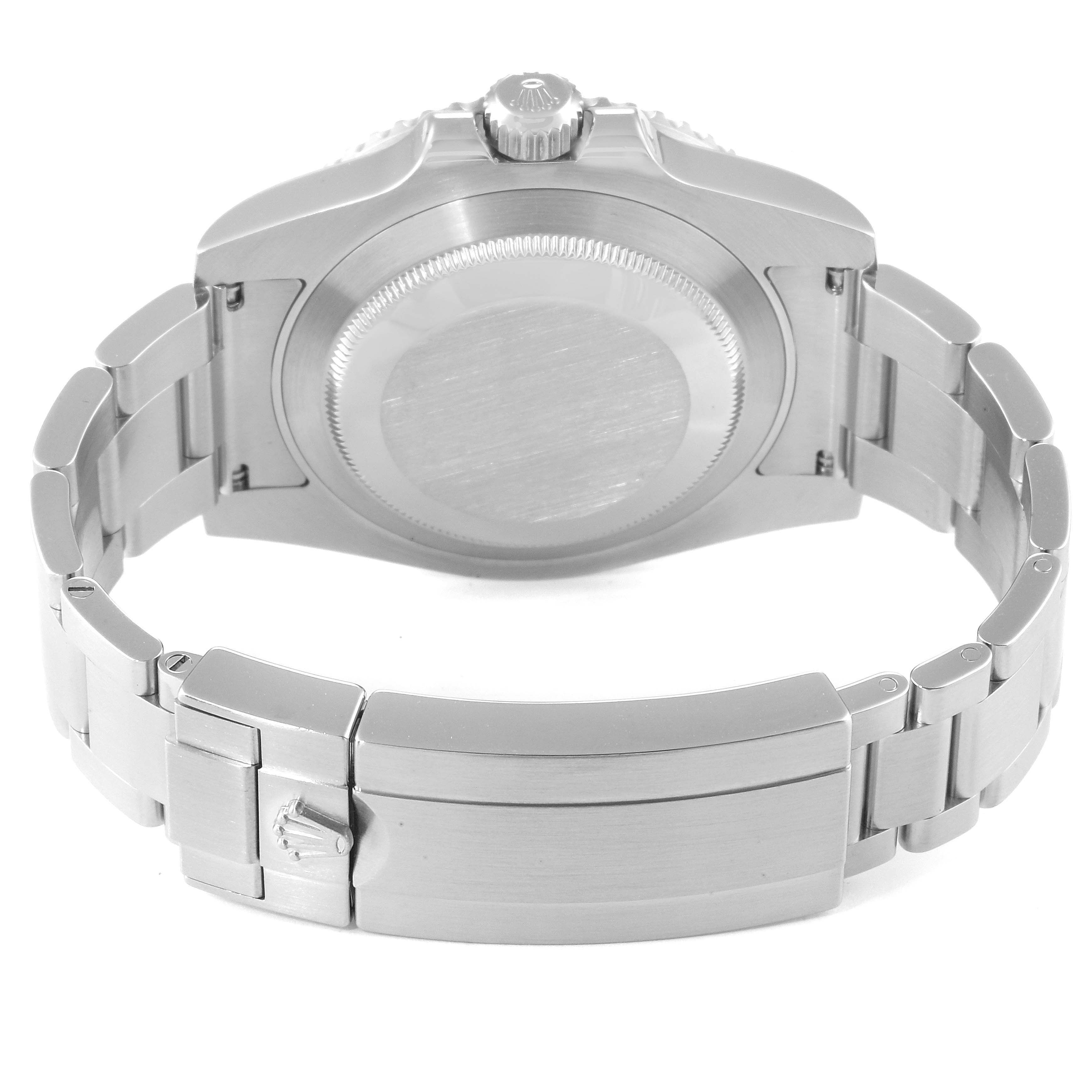 The image shows the back case and bracelet of a Rolex Submariner 116610 Men's Stainless Steel Black Dial 116610 Men's Stainless Steel Black Dial watch, viewed from the rear.