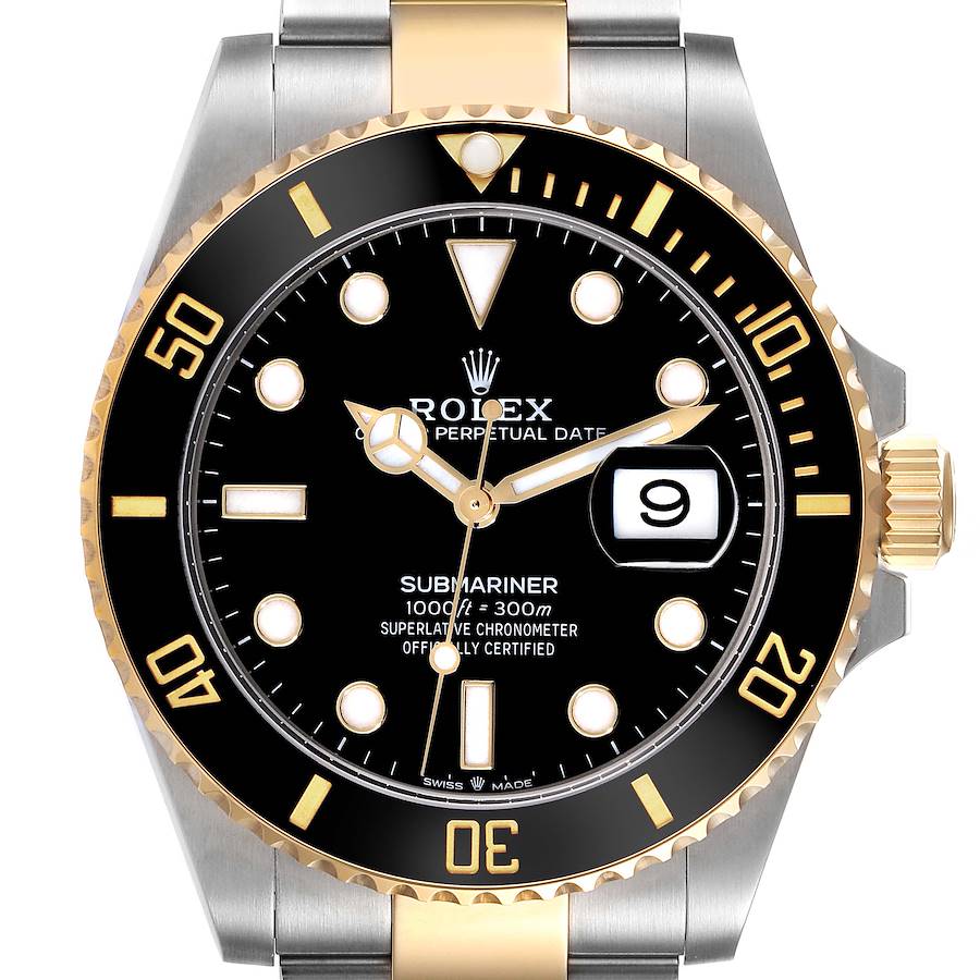 Rolex Submariner 41 Steel Yellow Gold Black Dial Mens Watch 126613 Box Card SwissWatchExpo