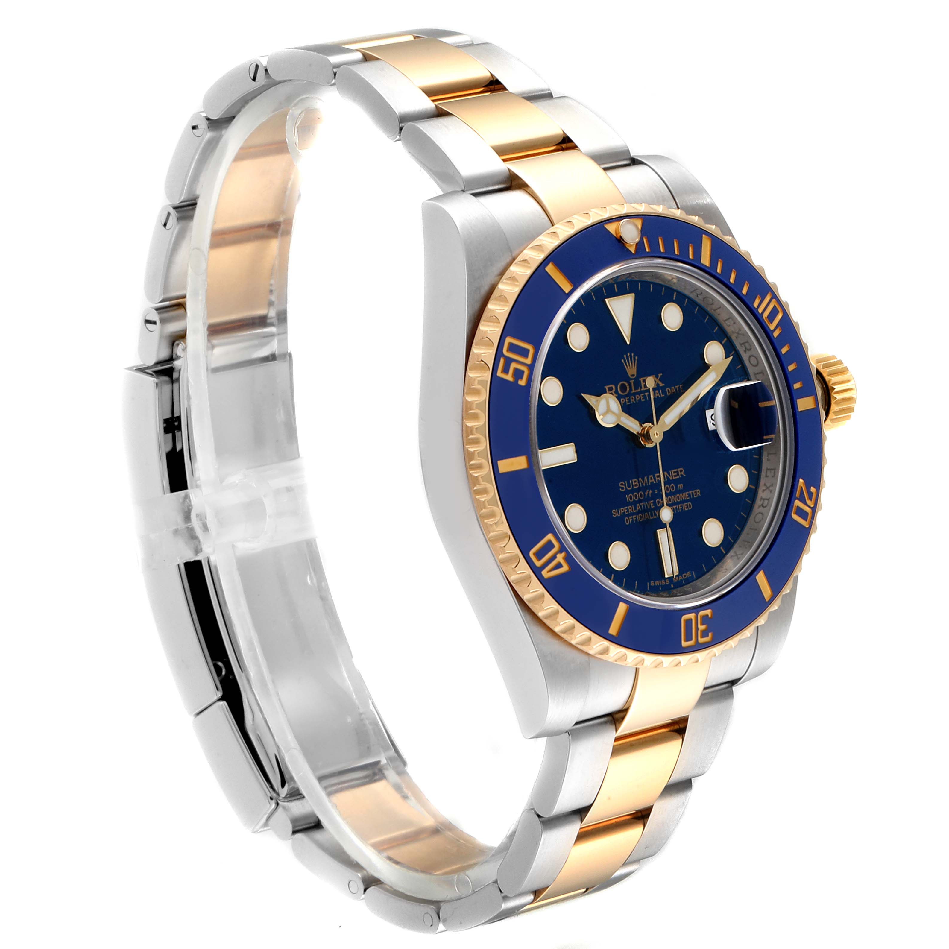 Lですプレスリー　Lサイズ　ブルコ Rolex Oyster Perpetual 36 mm Automatic Blue Dial Stainless