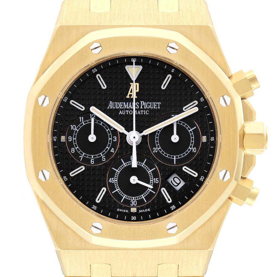 Audemars Piguet Royal Oak Yellow Gold Chronograph Mens Watch 25860BA SwissWatchExpo