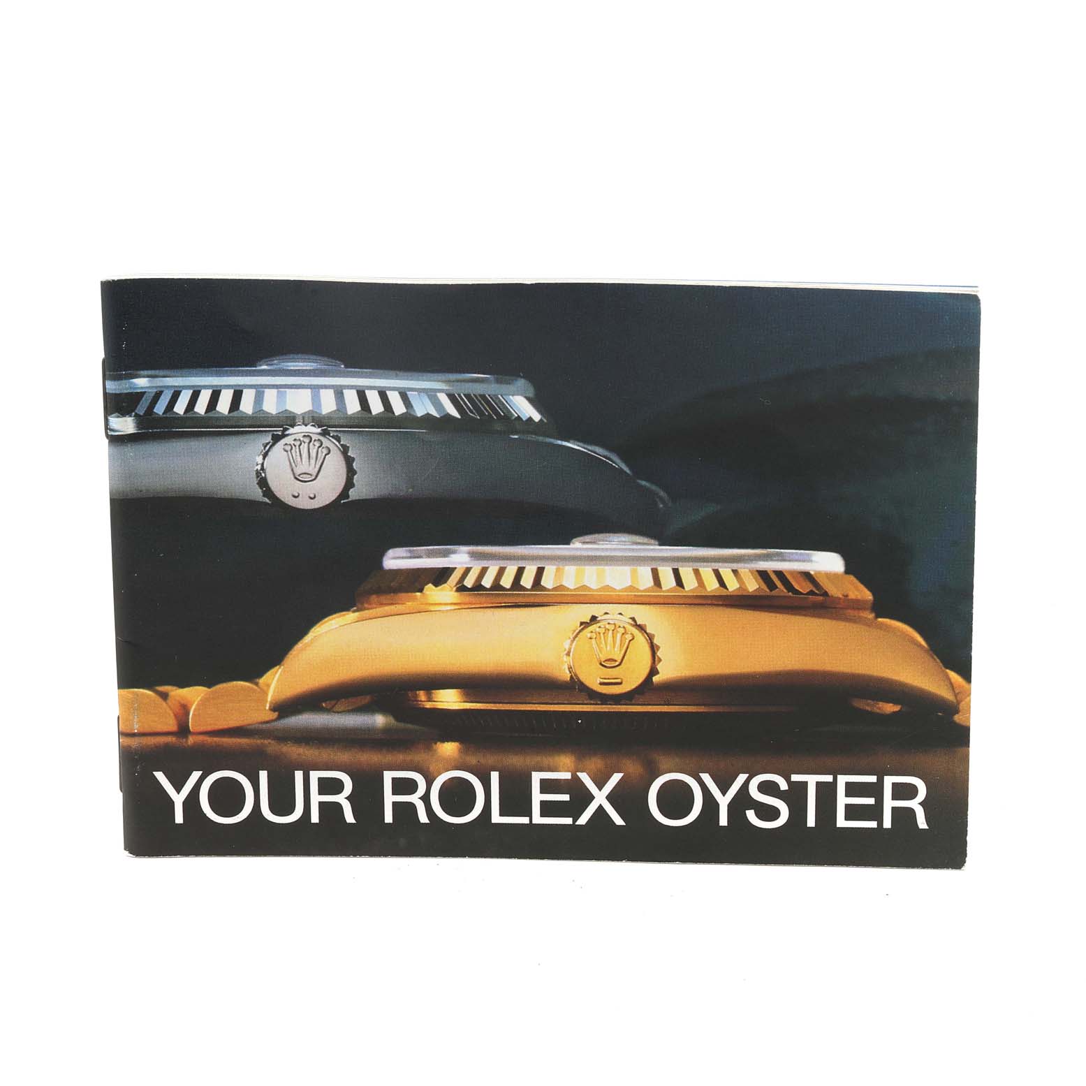 This image shows the side view of two Rolex President 18038 Men
s Yellow Gold Champagne Dial 18038 Men
s Yellow Gold Champagne Dial model watches, highlighting the crowns and bezels.