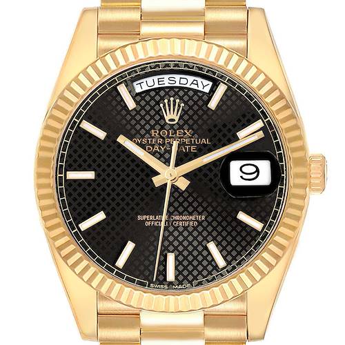 Photo of NOT FOR SALE Rolex President Day-Date 40 Black Dial Yellow Gold Mens Watch 228238 PARTIAL PAYMENT