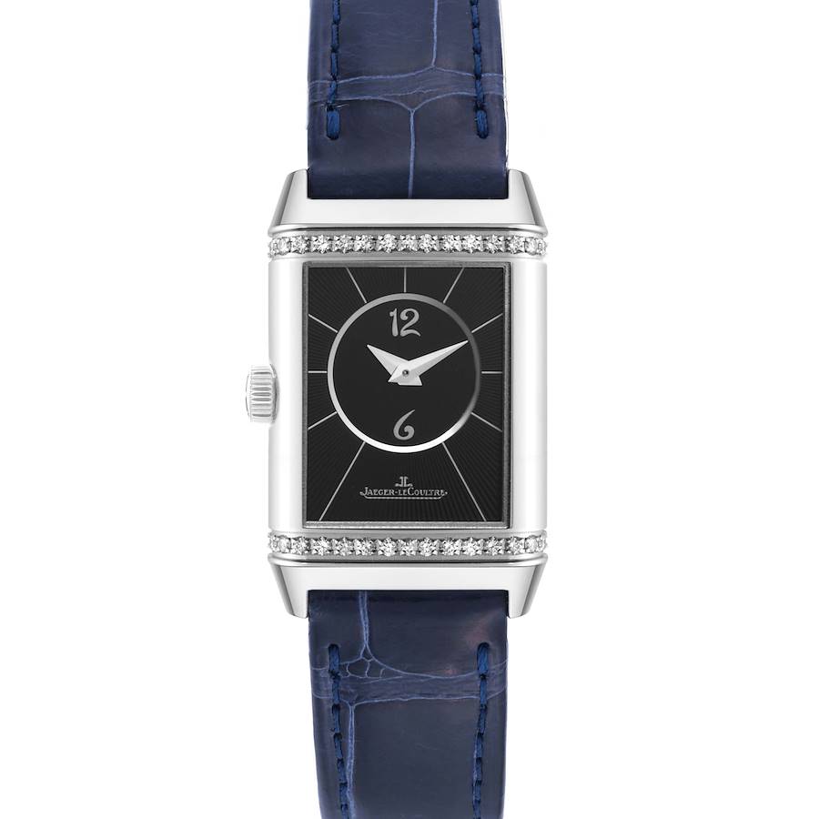 Jaeger LeCoultre Reverso Duetto Steel Diamond Ladies Watch 211.8.44 Q2668432 SwissWatchExpo