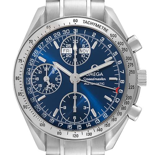 Photo of Omega Speedmaster Day-Date 39 Blue Dial Steel Mens Watch 3523.80.00