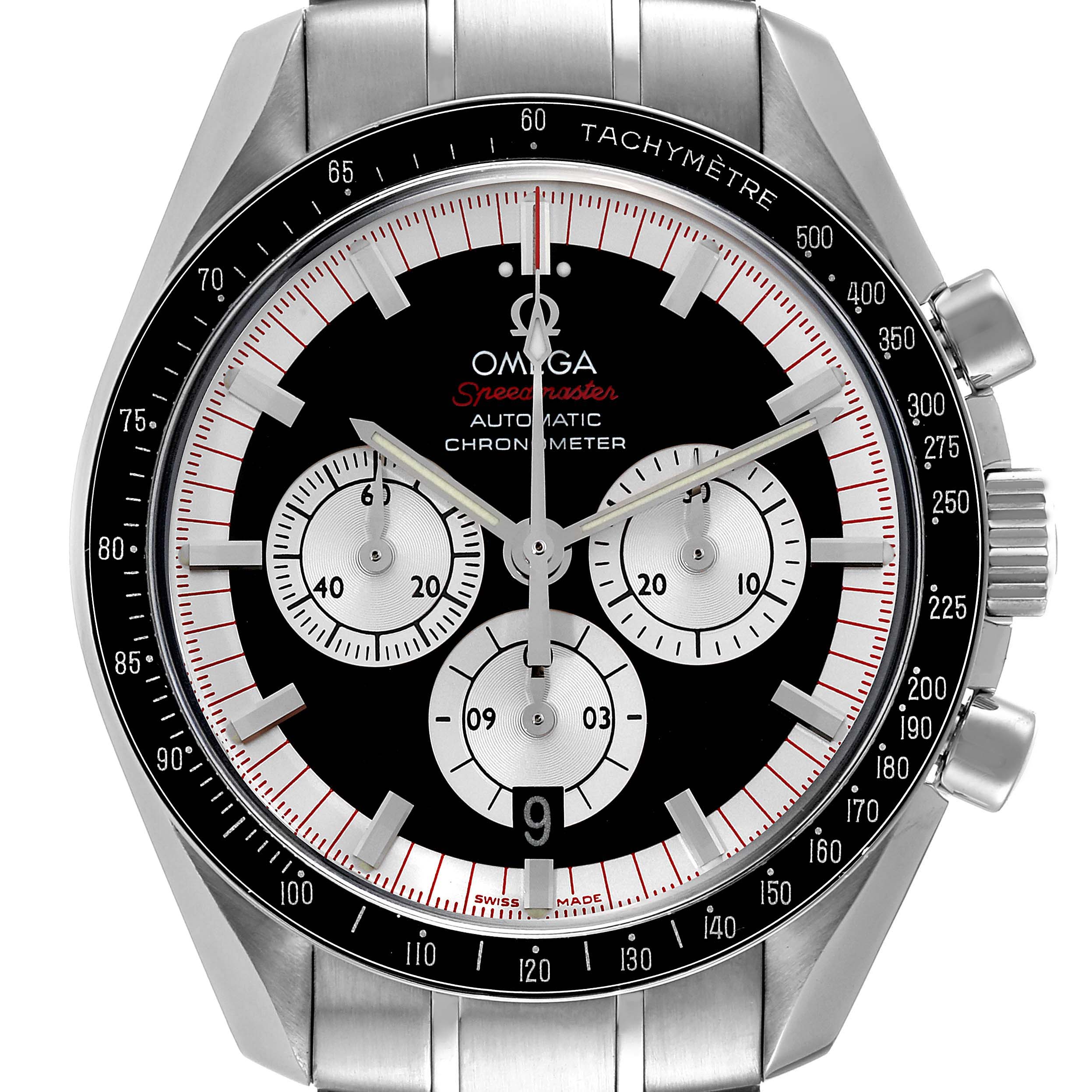 Omega Speedmaster Schumacher Legend Limited Edition Steel Mens