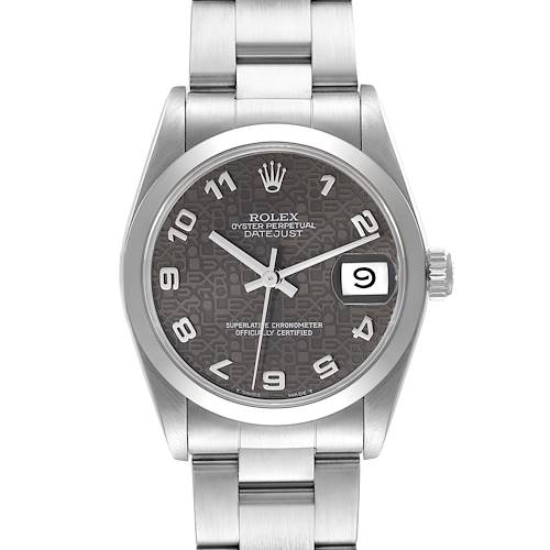 Photo of Rolex Midsize Datejust 31 Grey Anniversary Dial Steel Ladies Watch 68240