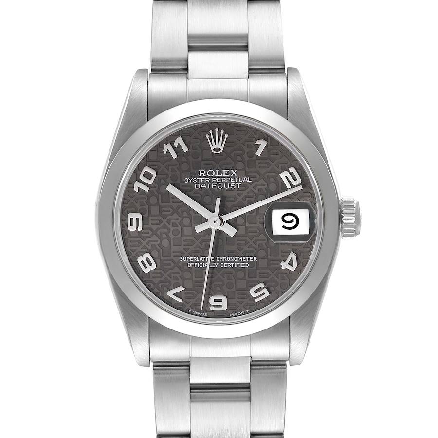 Rolex Midsize Datejust 31 Grey Anniversary Dial Steel Ladies Watch 68240 SwissWatchExpo