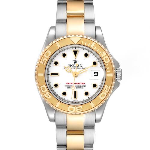 Photo of Rolex Yachtmaster 29 White Dial Steel Yellow Gold Ladies Watch 169623