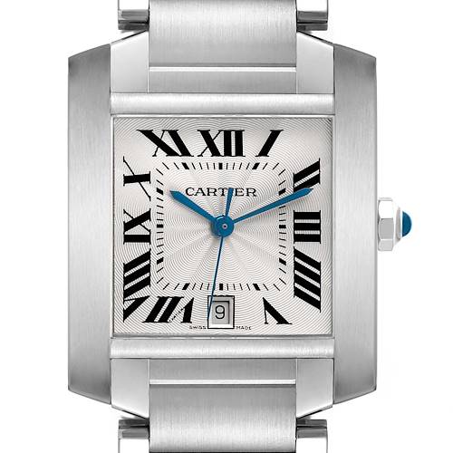 Photo of Cartier Tank Francaise Large Steel Mens Watch W51002Q3