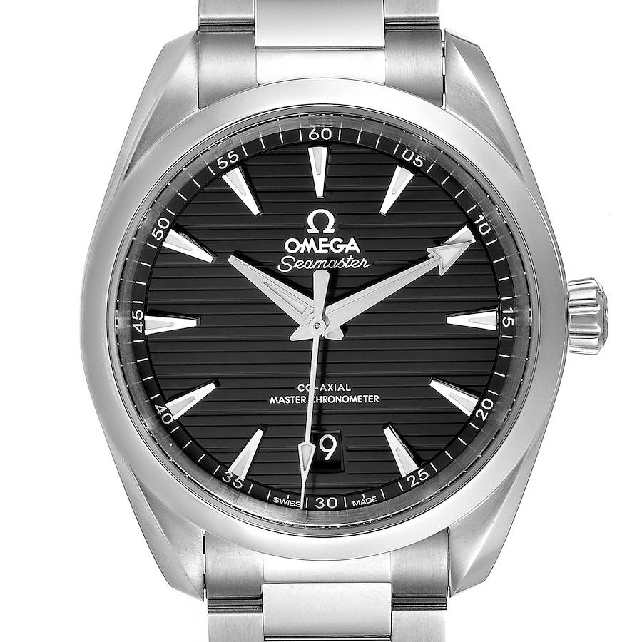 Omega Seamaster Aqua Terra Black Dial Watch 220.10.38.20.01.001 Unworn SwissWatchExpo