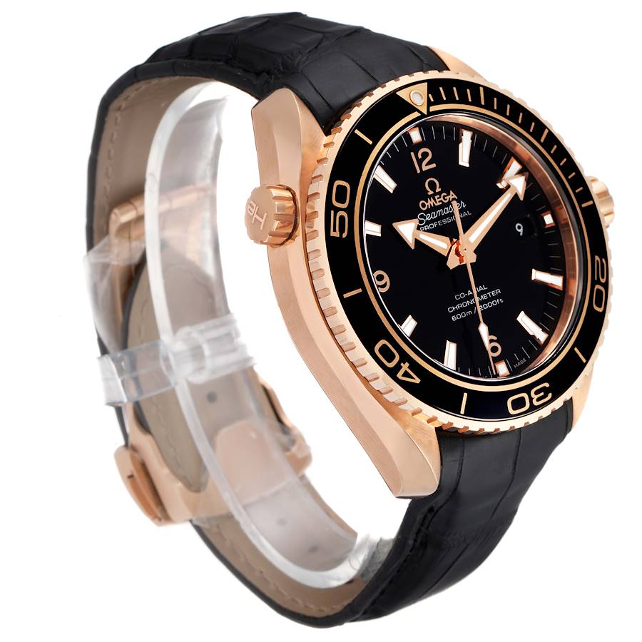 Omega Seamaster Planet Ocean 18k Rose Gold Watch 232.63.46.21