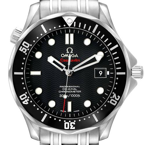 Photo of Omega Seamaster Steel Black Wave Dial Mens Watch 212.30.41.20.01.002