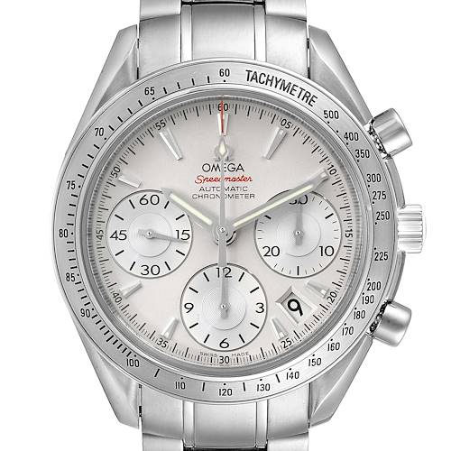 Photo of Omega Speedmaster Date Silver Dial Steel Mens Watch 323.10.40.40.02.001