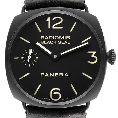 Photo of Panerai Radiomir 45mm Black Seal Ceramic Mens Watch PAM00292 Box Card