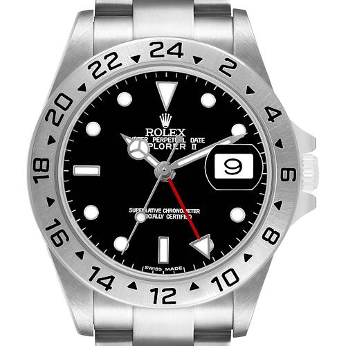 Photo of Rolex Explorer II Steel Black Dial Mens Watch 16570