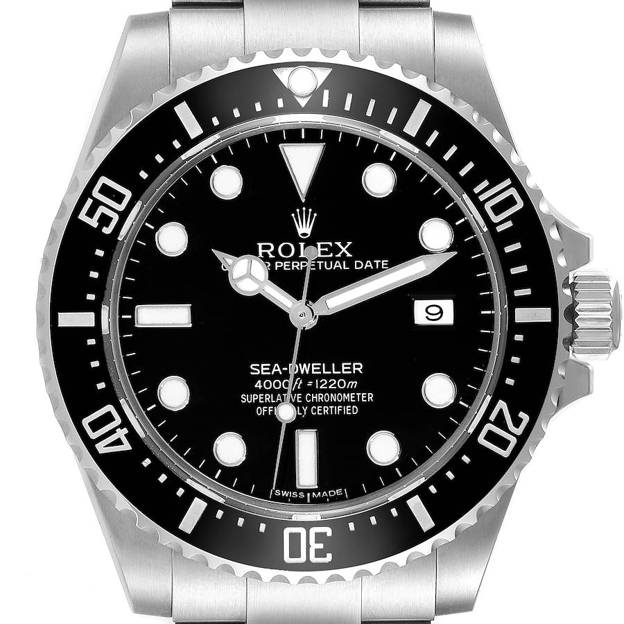 Rolex Seadweller 4000 Black Dial Automatic Steel Mens Watch 116600 SwissWatchExpo