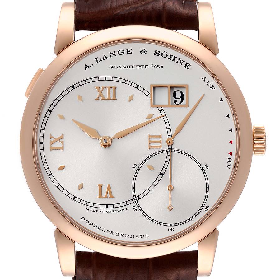 A. Lange and Sohne Grand Lange 1 Rose Gold Mens Watch 115.032 SwissWatchExpo