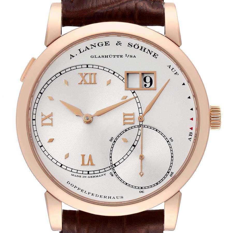 A. Lange and Sohne Grand Lange 1 Rose Gold Mens Watch 115.032 SwissWatchExpo