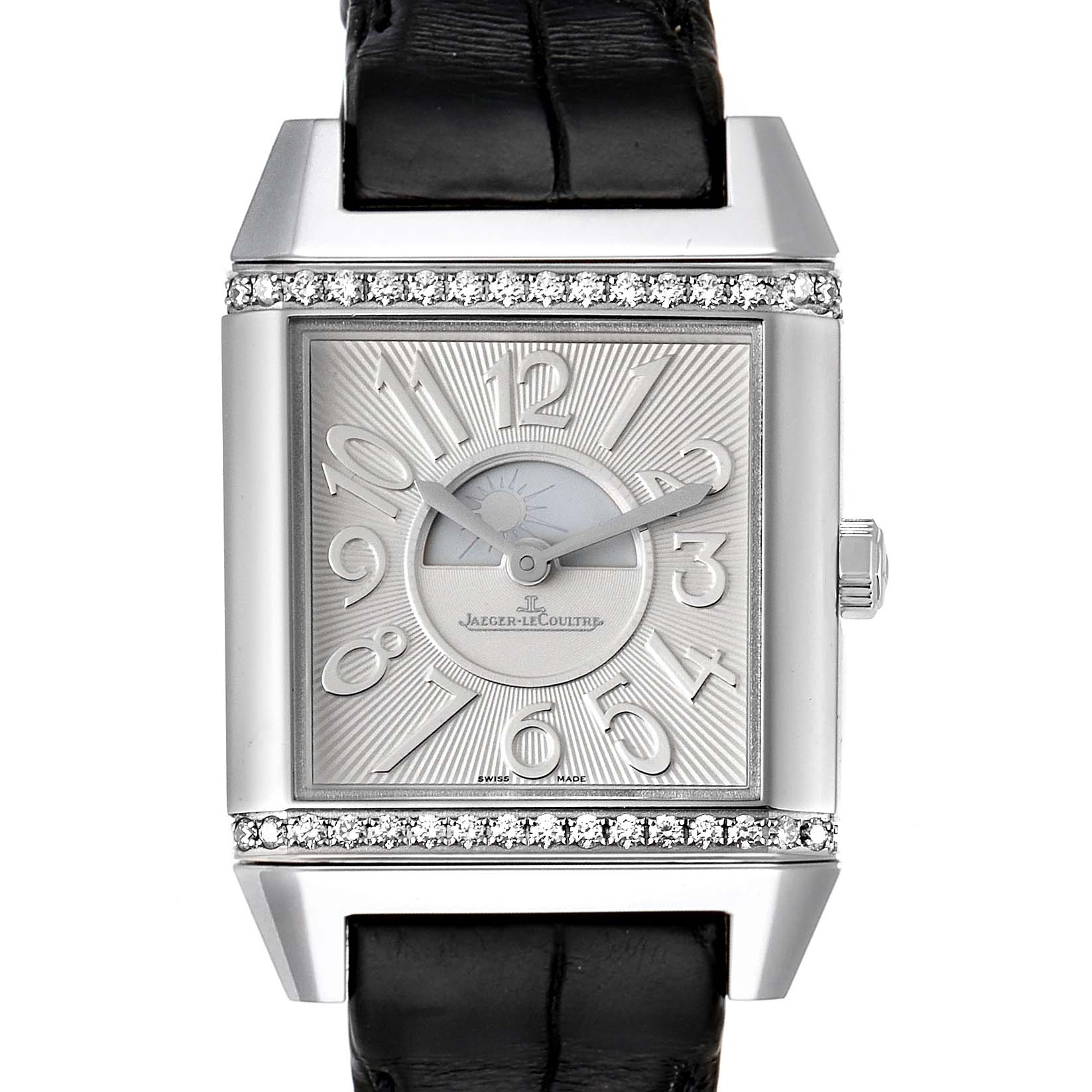 Jaeger LeCoultre Reverso Squadra Duetto Diamond Ladies Watch 235.8