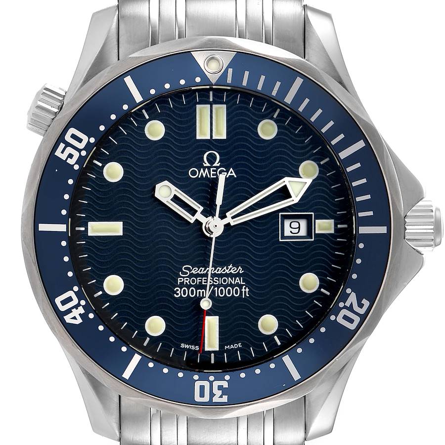 Omega Seamaster Diver 300M James Bond Steel Quartz Mens Watch 2541.80.00 SwissWatchExpo
