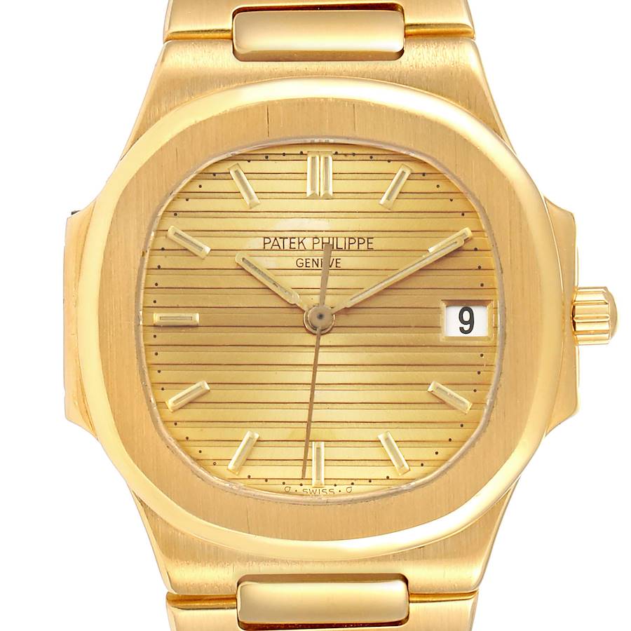Patek Philippe Nautilus 32mm 18K Yellow Gold Ladies Watch 3900 SwissWatchExpo