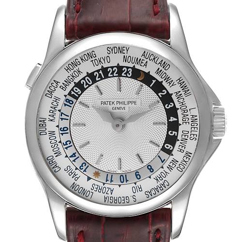 Photo of Patek Philippe World Time Automatic White Gold Mens Watch 5110