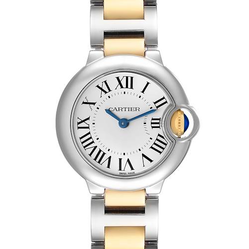 Photo of Cartier Ballon Bleu 28 Steel Yellow Gold Ladies Watch W69007Z3
