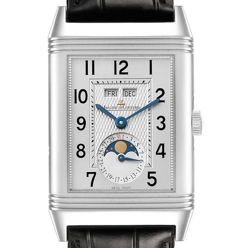 Photo of Jaeger LeCoultre Grande Reverso Steel Mens Watch 273.8.84 Q3758420 Papers