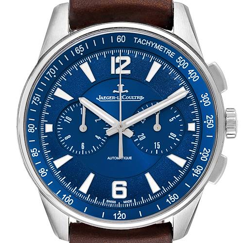 Photo of Jaeger Lecoultre Polaris Blue Dial Steel Watch 842.8.C1.s Q9028480 Box Papers