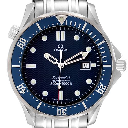 Photo of Omega Seamaster 41mm James Bond Blue Dial Steel Mens Watch 2541.80.00