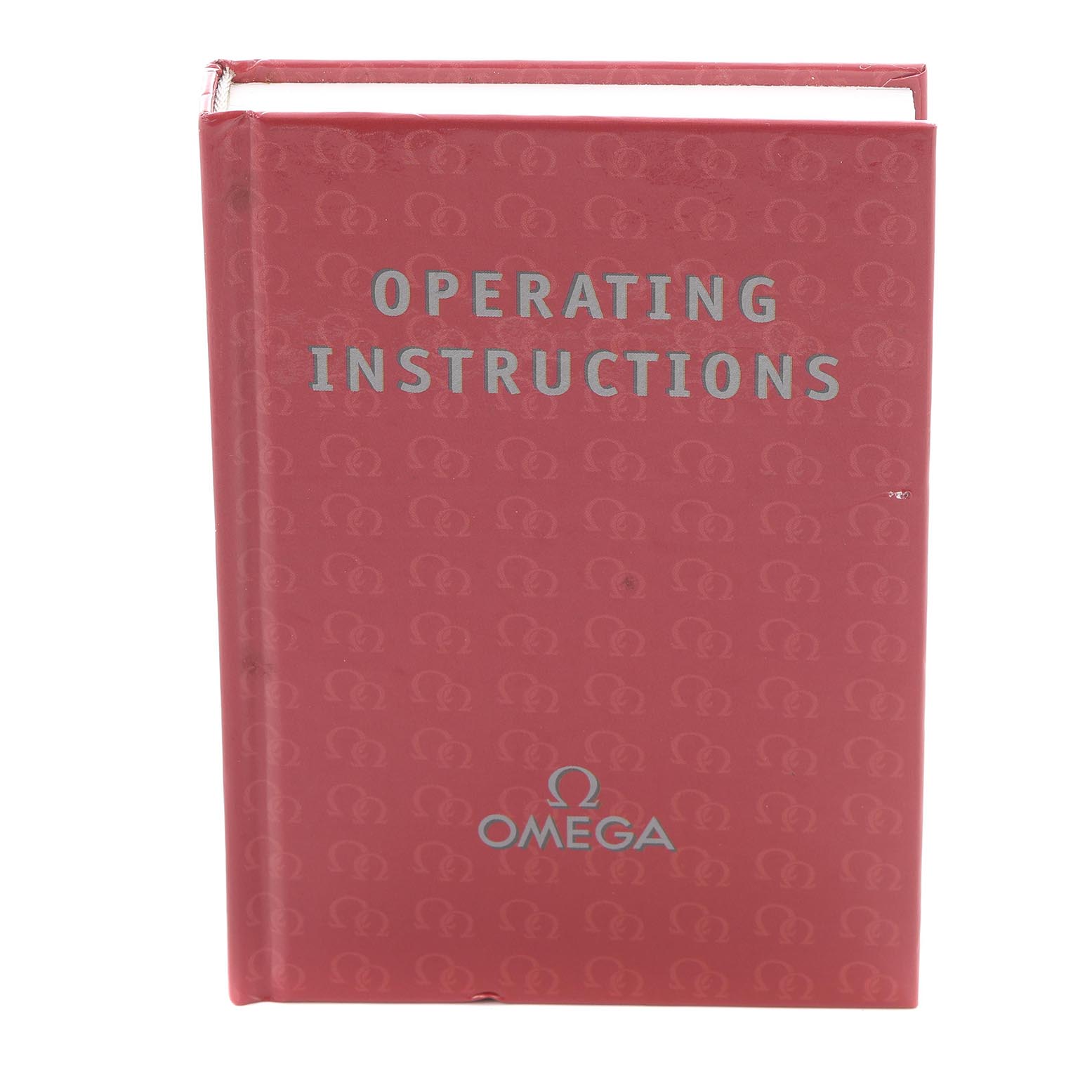 The image shows the "Operating Instructions" manual for an Omega Seamaster 2263.80.00 Men's Stainless Steel Blue Dial 2263.80.00 Men's Stainless Steel Blue Dial, viewed from the front.