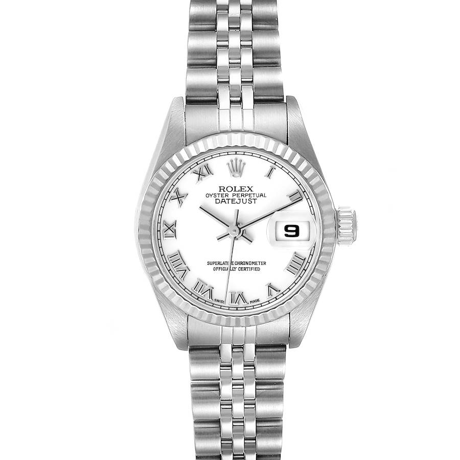 Rolex Datejust 26mm Steel White Gold White Dial Ladies Watch 79174 SwissWatchExpo