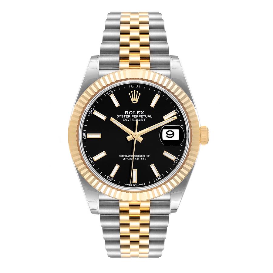 Rolex Datejust 41 Black Dial Yellow Gold 126333