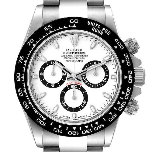 Photo of Rolex Daytona Ceramic Bezel White Dial Steel Mens Watch 116500 Unworn