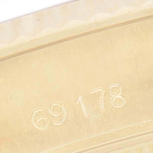 This image shows a close-up of the model number engraved on the President model by Rolex.