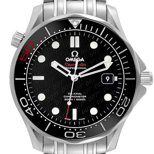 Photo of Omega Seamaster Limited Edition Bond 007 Steel Mens Watch 212.30.41.20.01.005 Box Card
