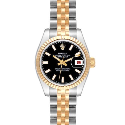 Photo of NOT FOR SALE Rolex Datejust Steel Yellow Gold Black Dial Ladies Watch 179173 Box Card PARTIAL PAYMENT