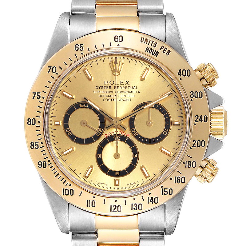 Rolex Daytona Steel Yellow Gold Mens Watch 16523 Box  SwissWatchExpo