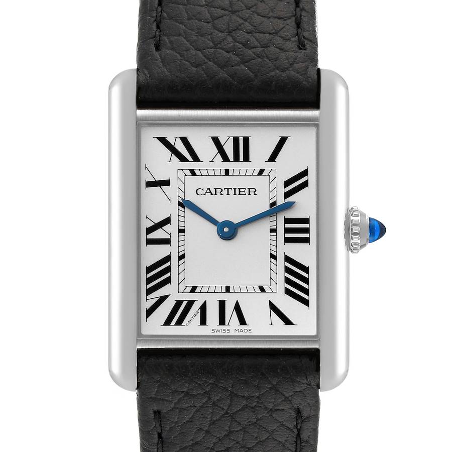 Cartier Tank Must Large Steel Silver Dial Ladies Watch WSTA0041 Box Card SwissWatchExpo
