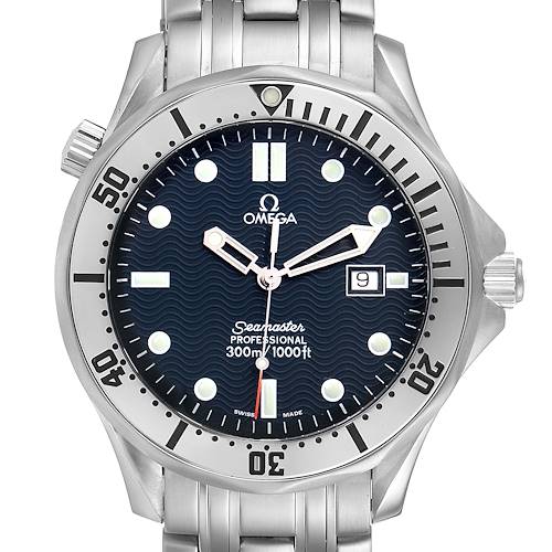 Photo of Omega Seamaster 300m Blue Wave Dial 41mm Mens Watch 2542.80.00