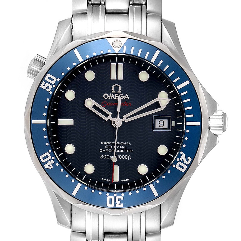 Omega Seamaster Bond 300M Co-Axial Steel Mens Watch 2220.80.00 Card SwissWatchExpo