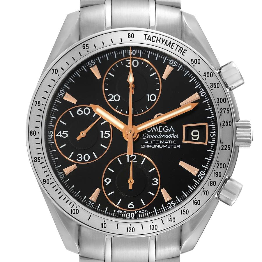 Omega Speedmaster Date Special Edition Steel Mens Watch 3211.50.00 SwissWatchExpo