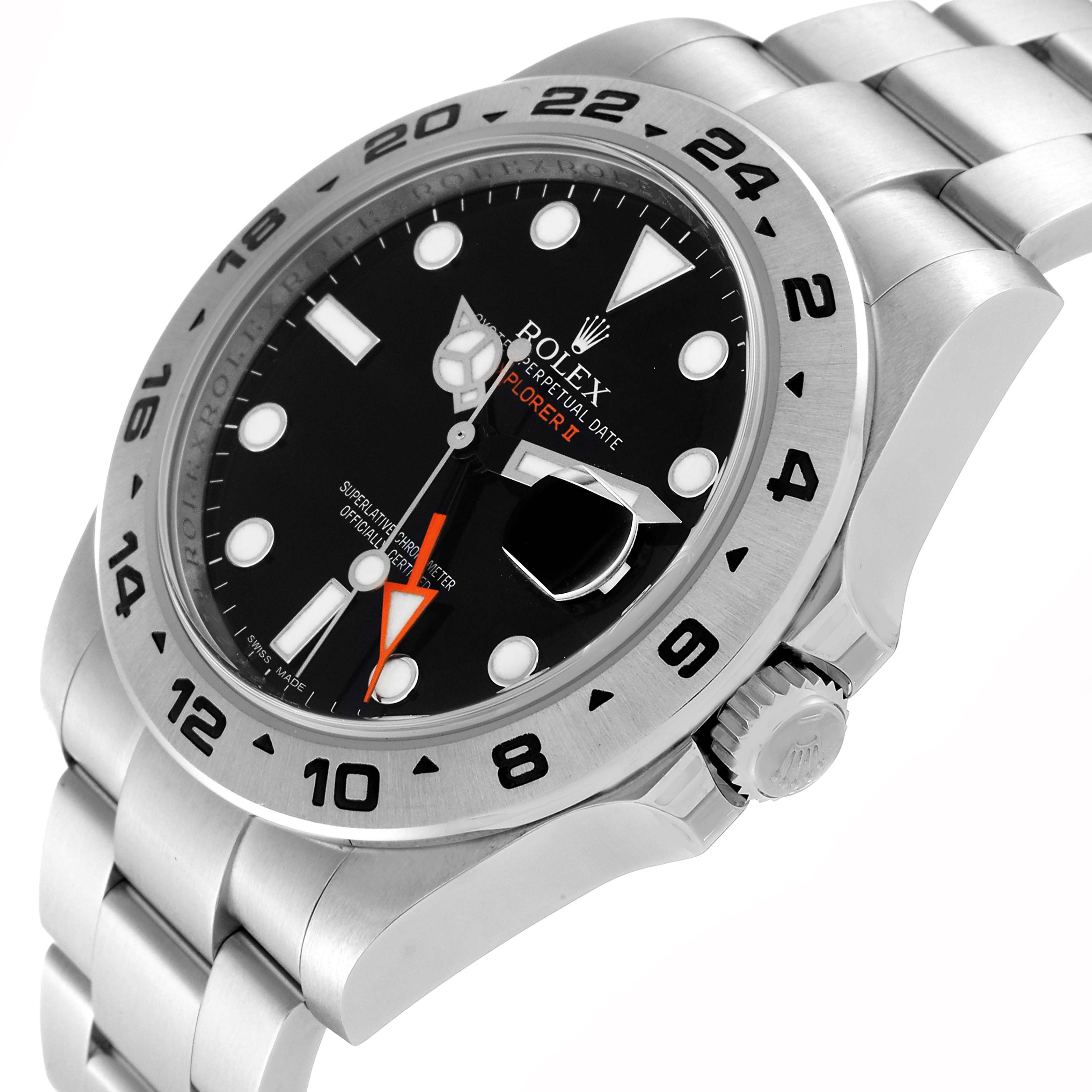The image shows a close-up angled view of the Rolex Explorer 216570 Men
s Stainless Steel Black Dial 216570 Men
s Stainless Steel Black Dial watch, highlighting the dial, bezel, and part of the bracelet.