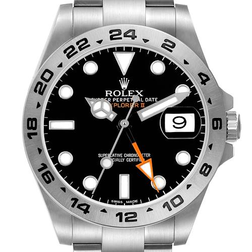 Photo of Rolex Explorer II 42 Black Dial Steel Mens Watch 216570 Card