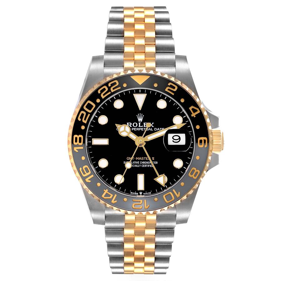 Rolex GMT Master Steel and Gold two tone 126713GRNR Stock 61165 SwissWatchExpo