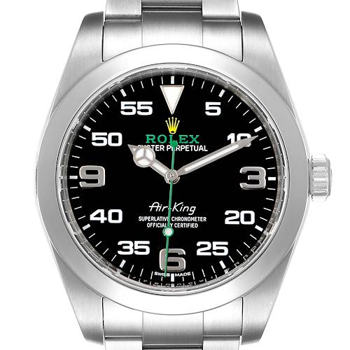Photo of Rolex Oyster Perpetual Air King Black Dial Steel Watch 116900 Box