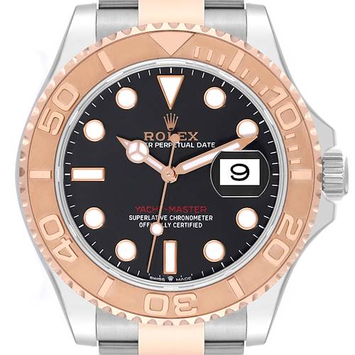 Photo of Rolex Yachtmaster Rose Gold Steel Rolesor Mens Watch 126621 Box Card