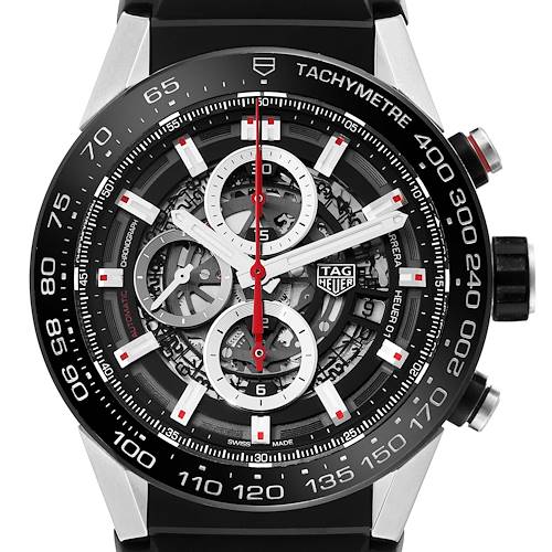 Photo of TAG Heuer Carrera Calibre Heuer 01 Skeleton Steel Mens Watch CAR2A1Z